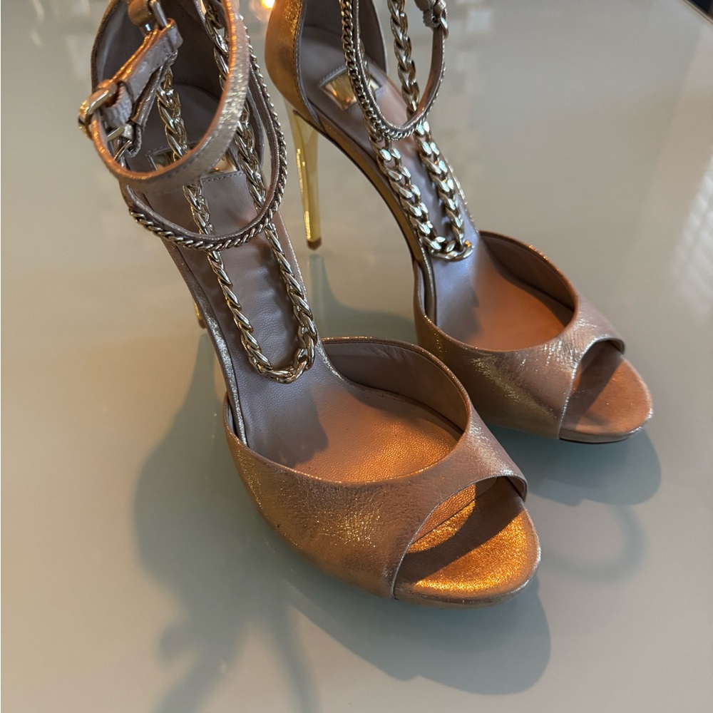 Guess by Marciano Gold Stiletto Heels
